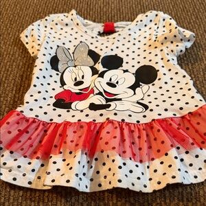 Disney Polka Dot Minnie and Mickey Dress - Red and Black